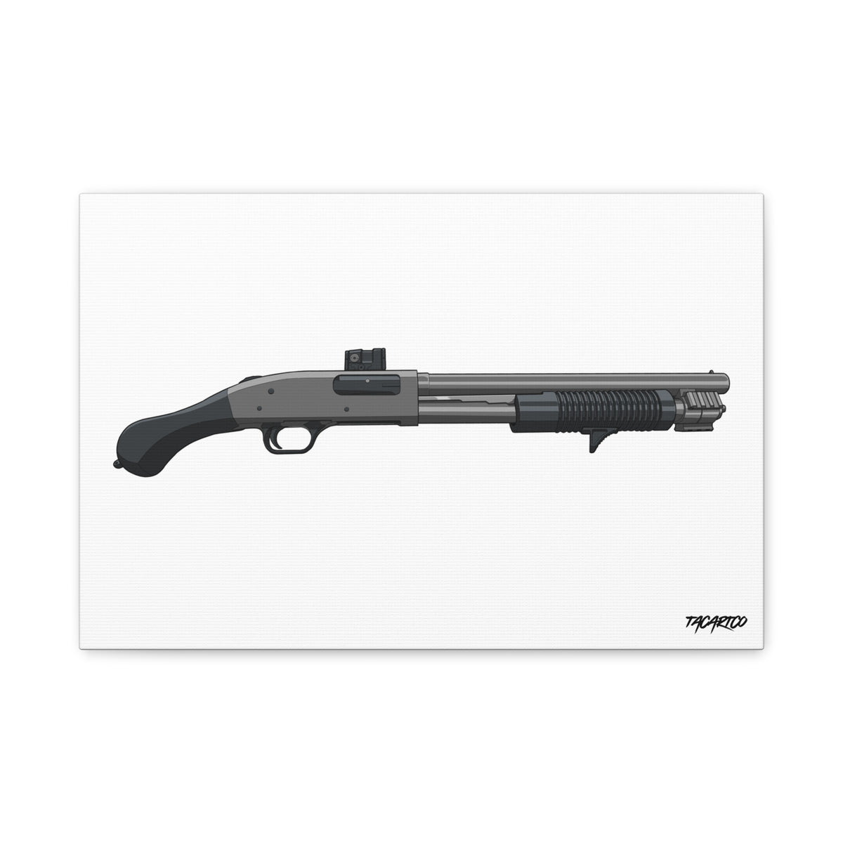 Shorty Mossberg 590A1 - Canvas Print (White Background)