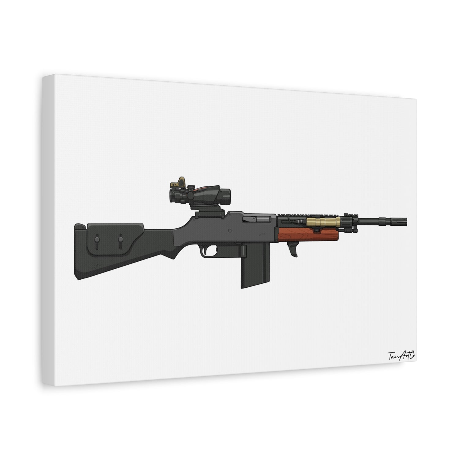 Modern War Boomer – Tactical BAR Canvas Print
