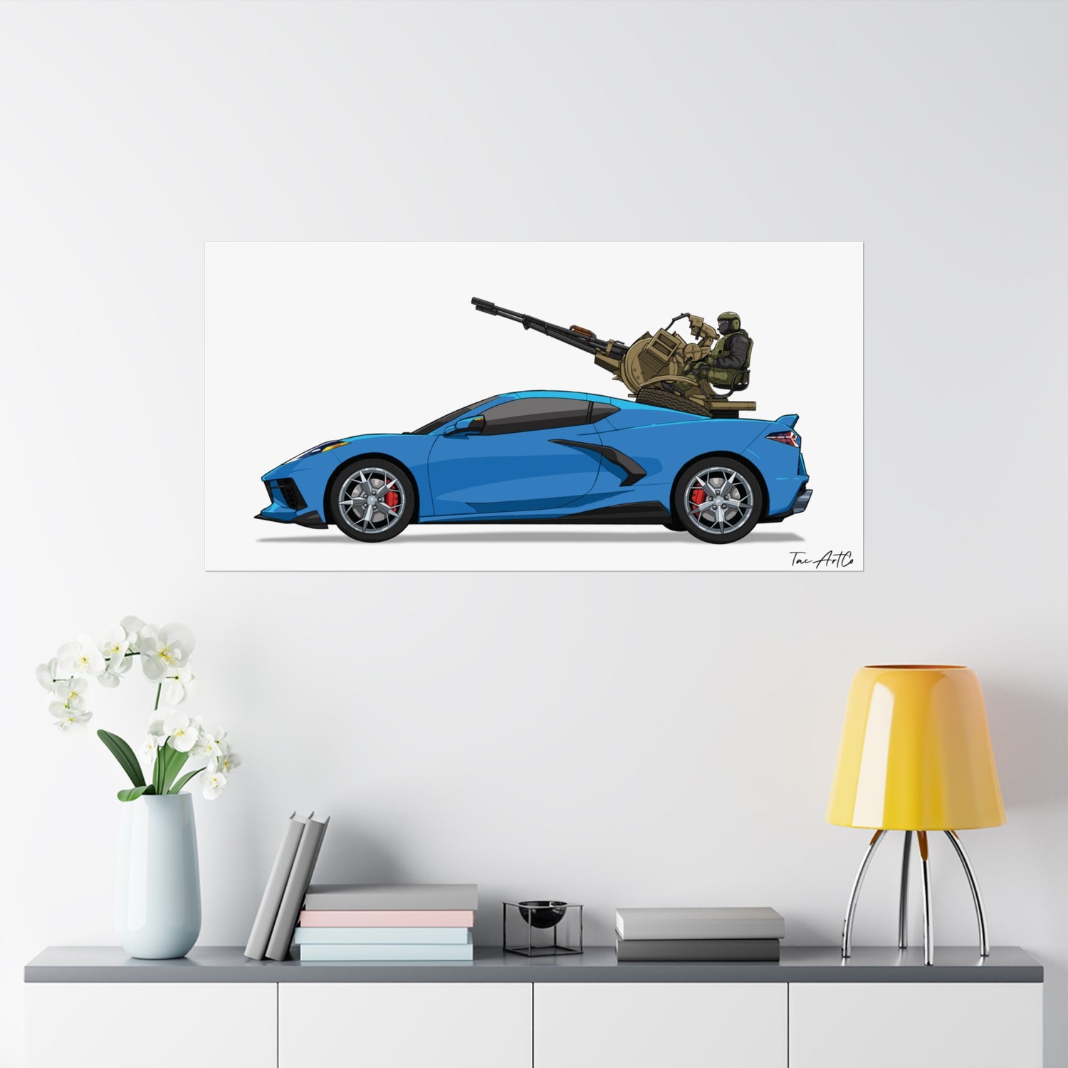 Corvette Technical - Matte Poster