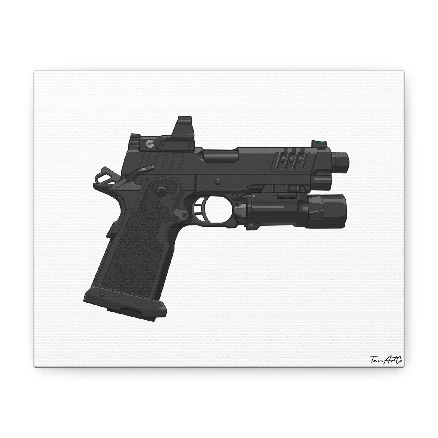 2011 Gucci Pistol Canvas Print – High Speed, Wall-Drag Approved