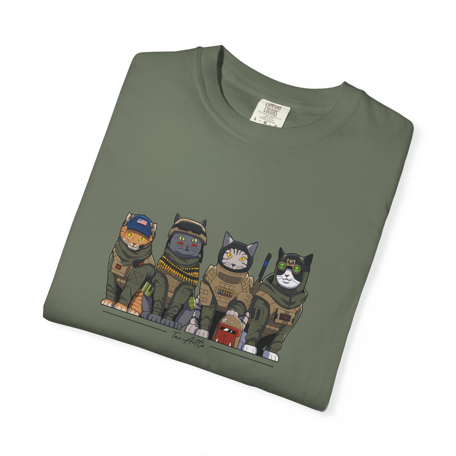 Tactical Cats – The Frontline Felines Tee (No Guns)