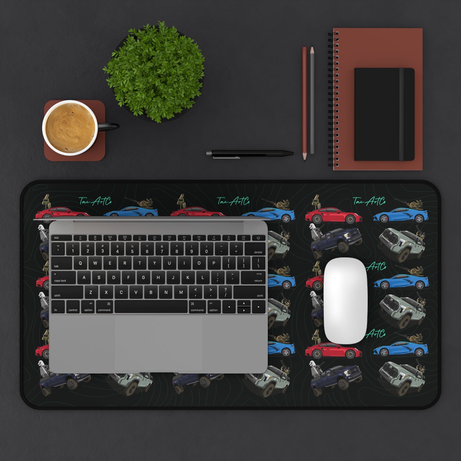 Technical Pattern - Desk Mat