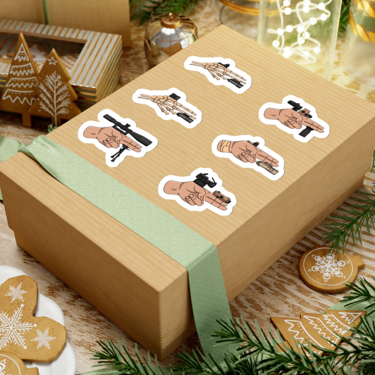 Finger Gun Sheet - Sticker