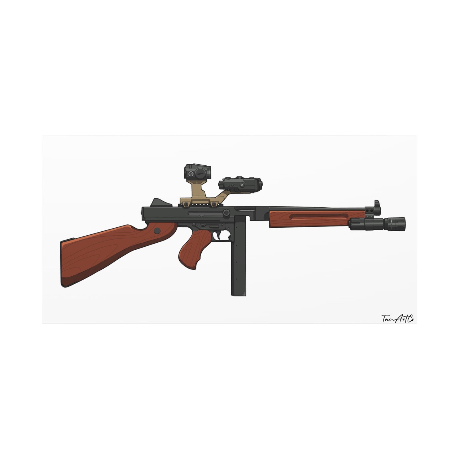 Tacticool Tommy – Modern Thompson Canvas Print