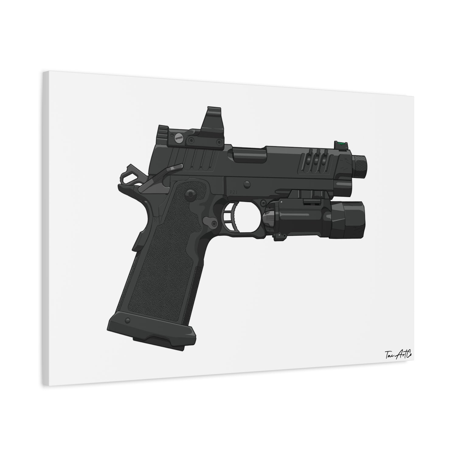 2011 Gucci Pistol Canvas Print – High Speed, Wall-Drag Approved