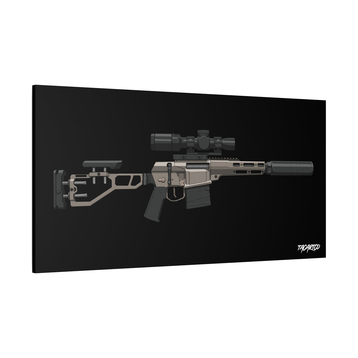 The Fix by Q - Canvas Print (Black Background)