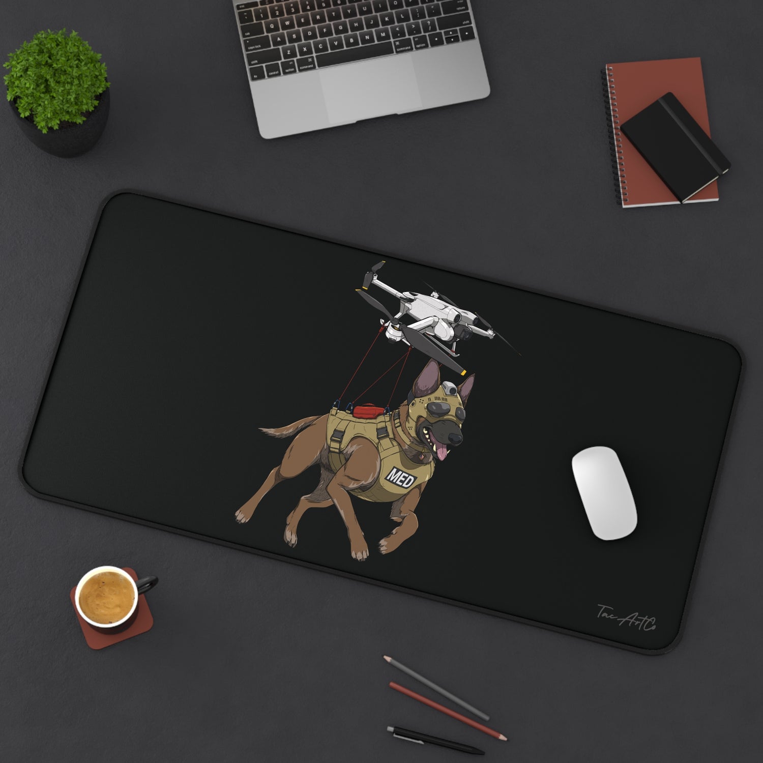 Drone Dog - Desk Mat