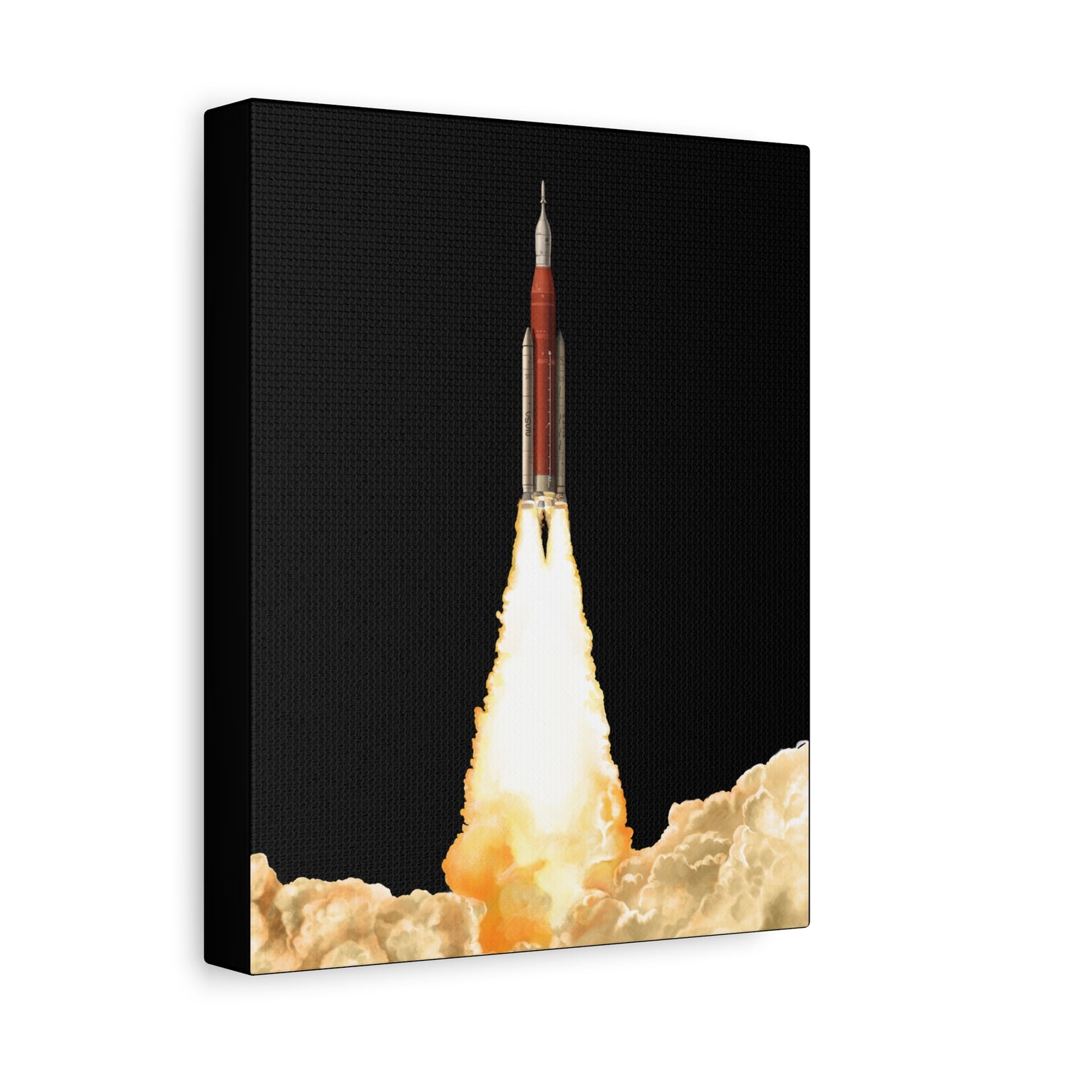 Artemis 2 – Canvas Print (Black Background)