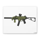 CZ Scorpion EVO 3 Canvas Print – Compact Power, Illustrated