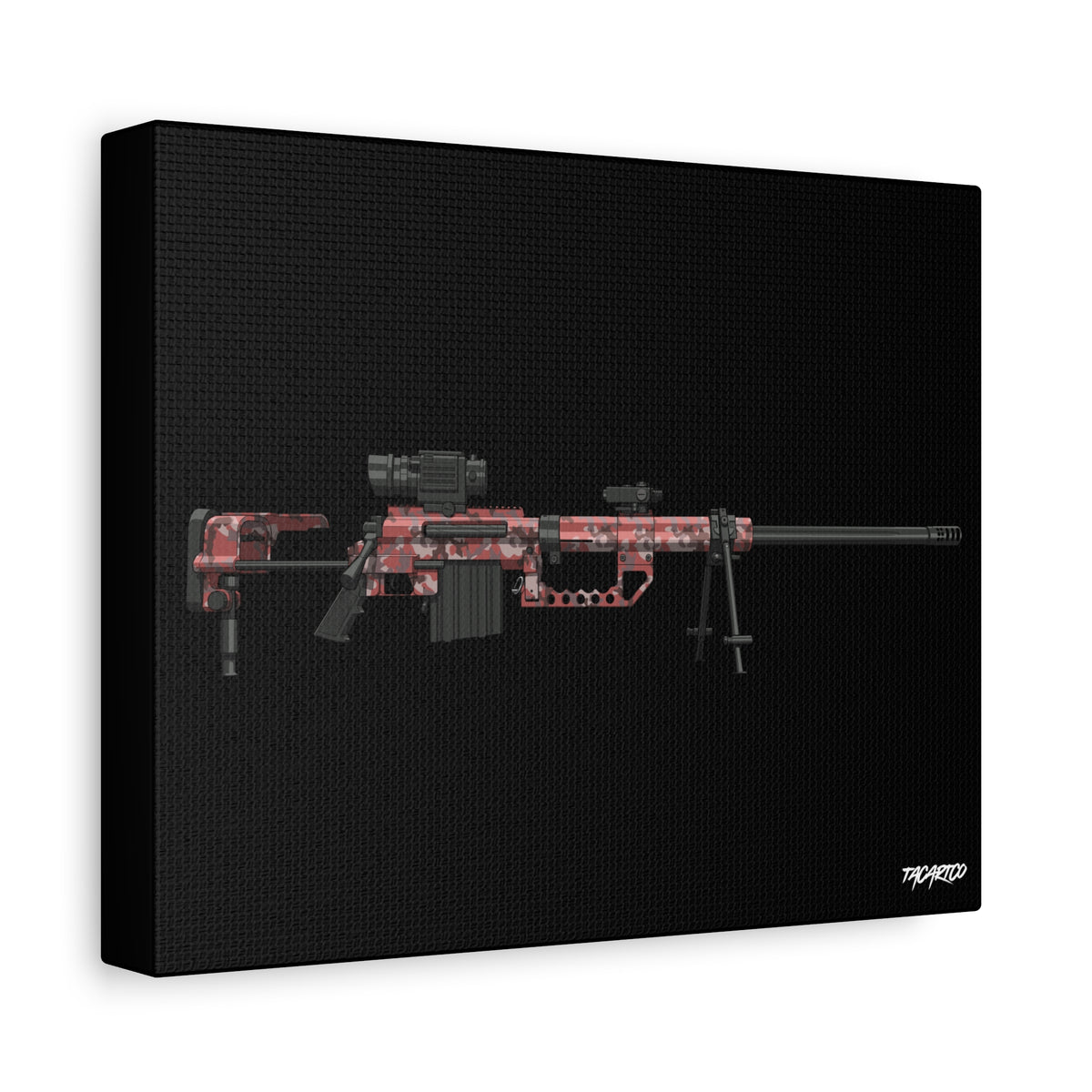 M200 Intervention - Canvas Print (Black Background)