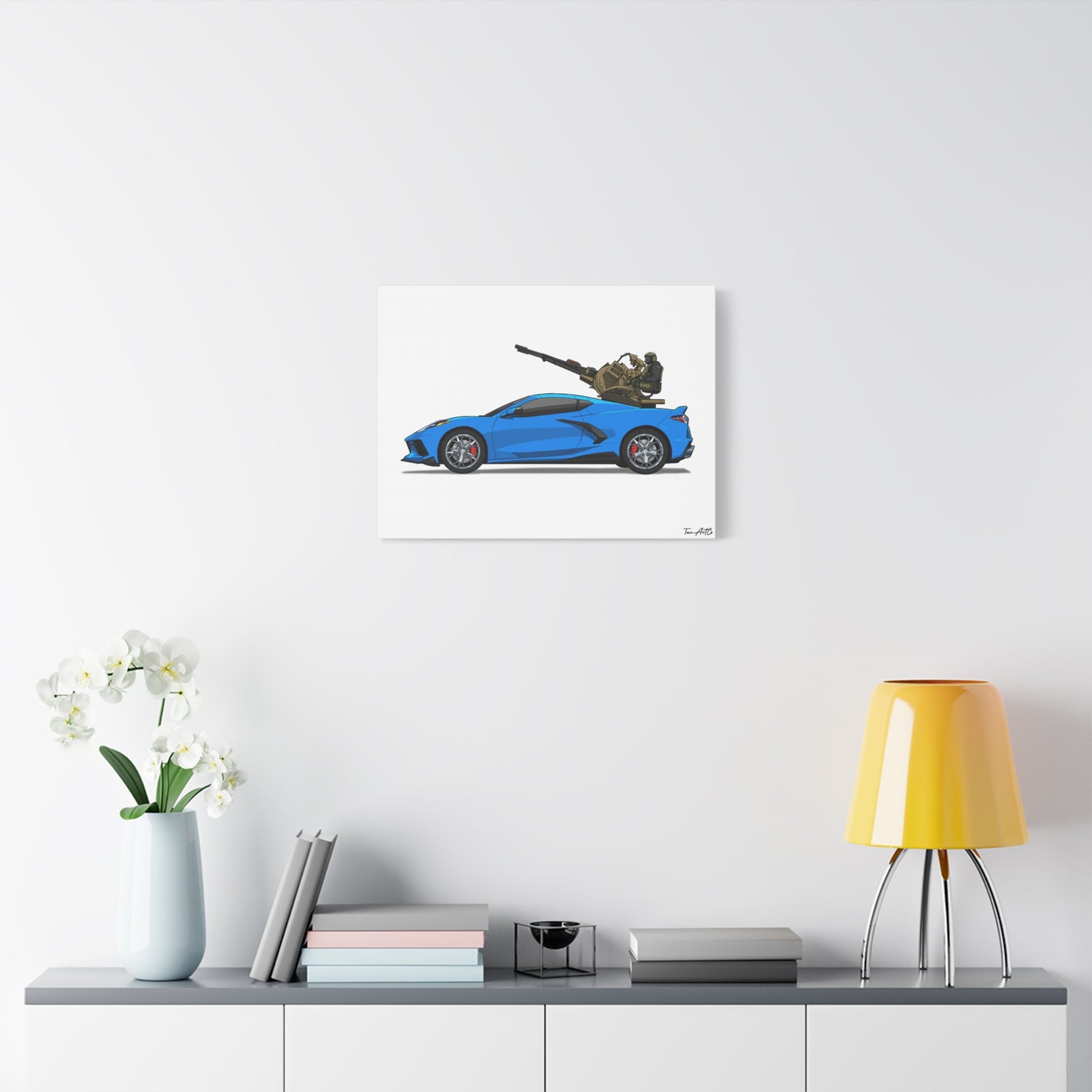 No-Fly Flex – Corvette Flak Rig Canvas Print