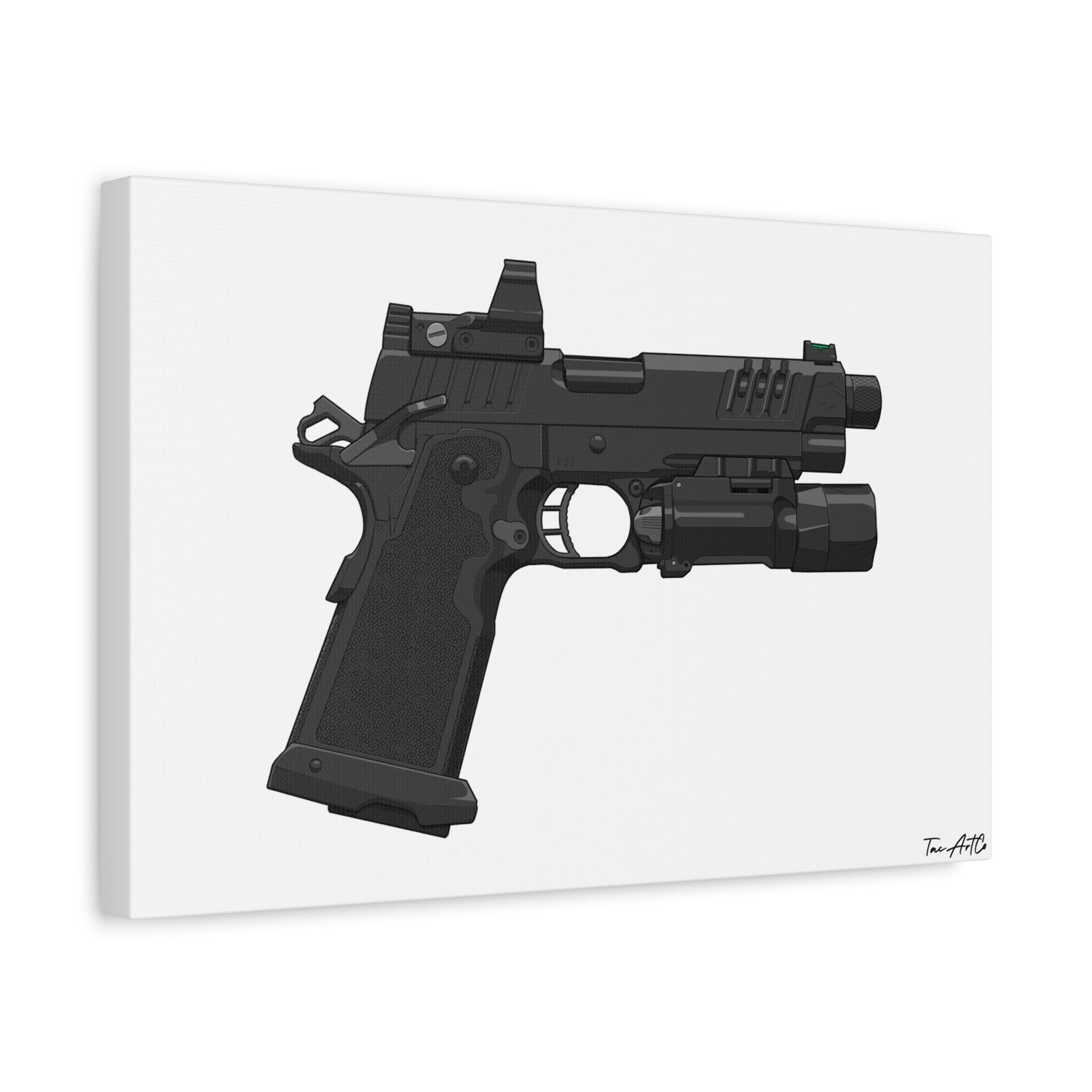 2011 Gucci Pistol Canvas Print – High Speed, Wall-Drag Approved