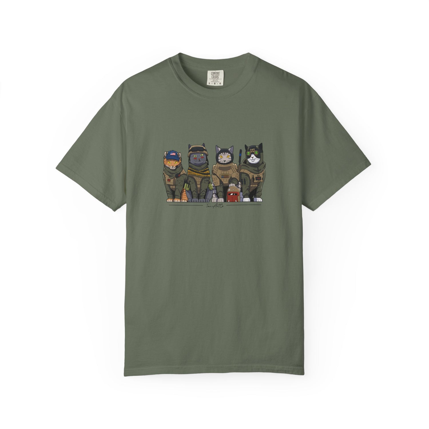 Tactical Cats – The Frontline Felines Tee (No Guns)