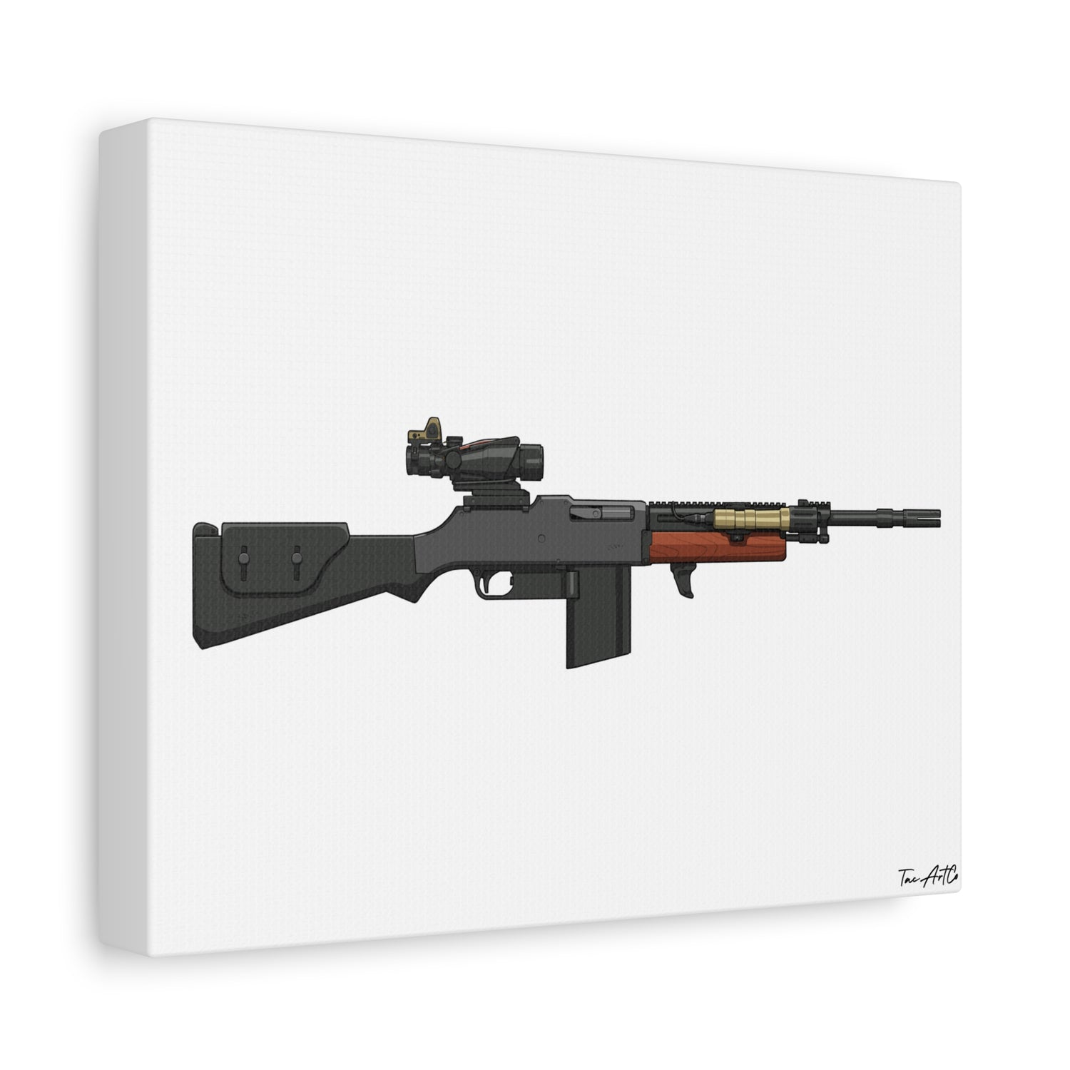 Modern War Boomer – Tactical BAR Canvas Print