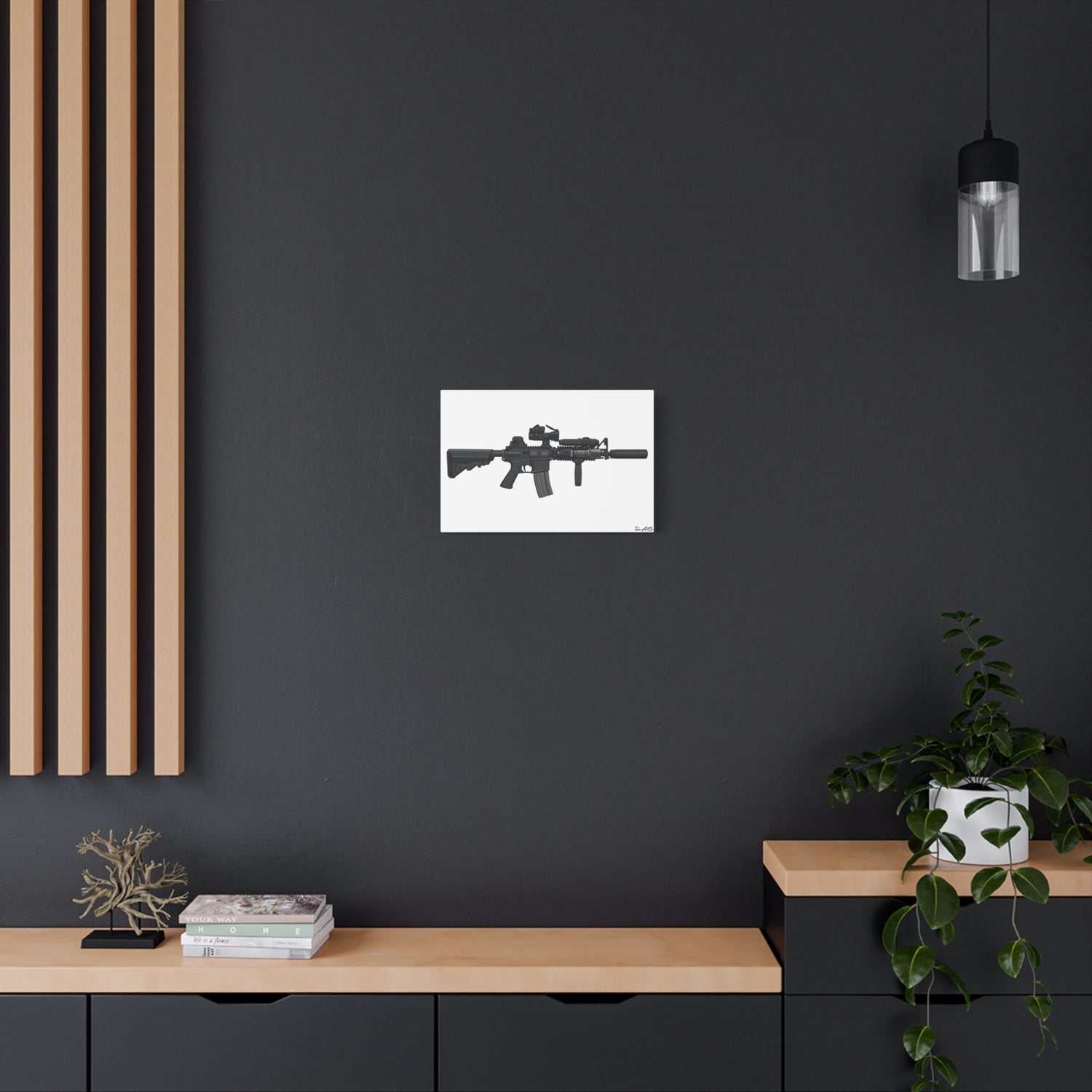 MK18 Mod 0 – CQBR Canvas Print