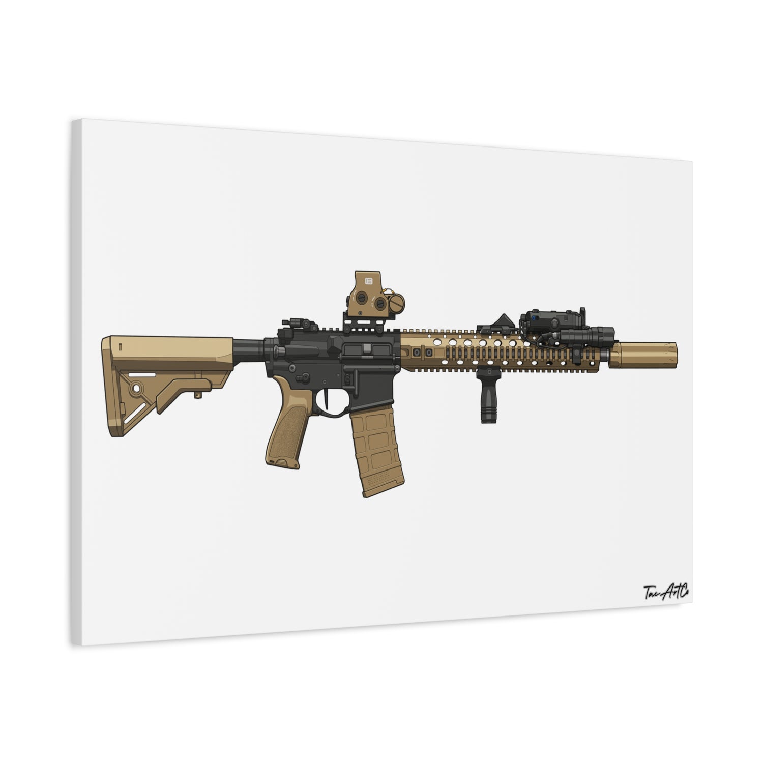 M4A1 Block II - Canvas Print