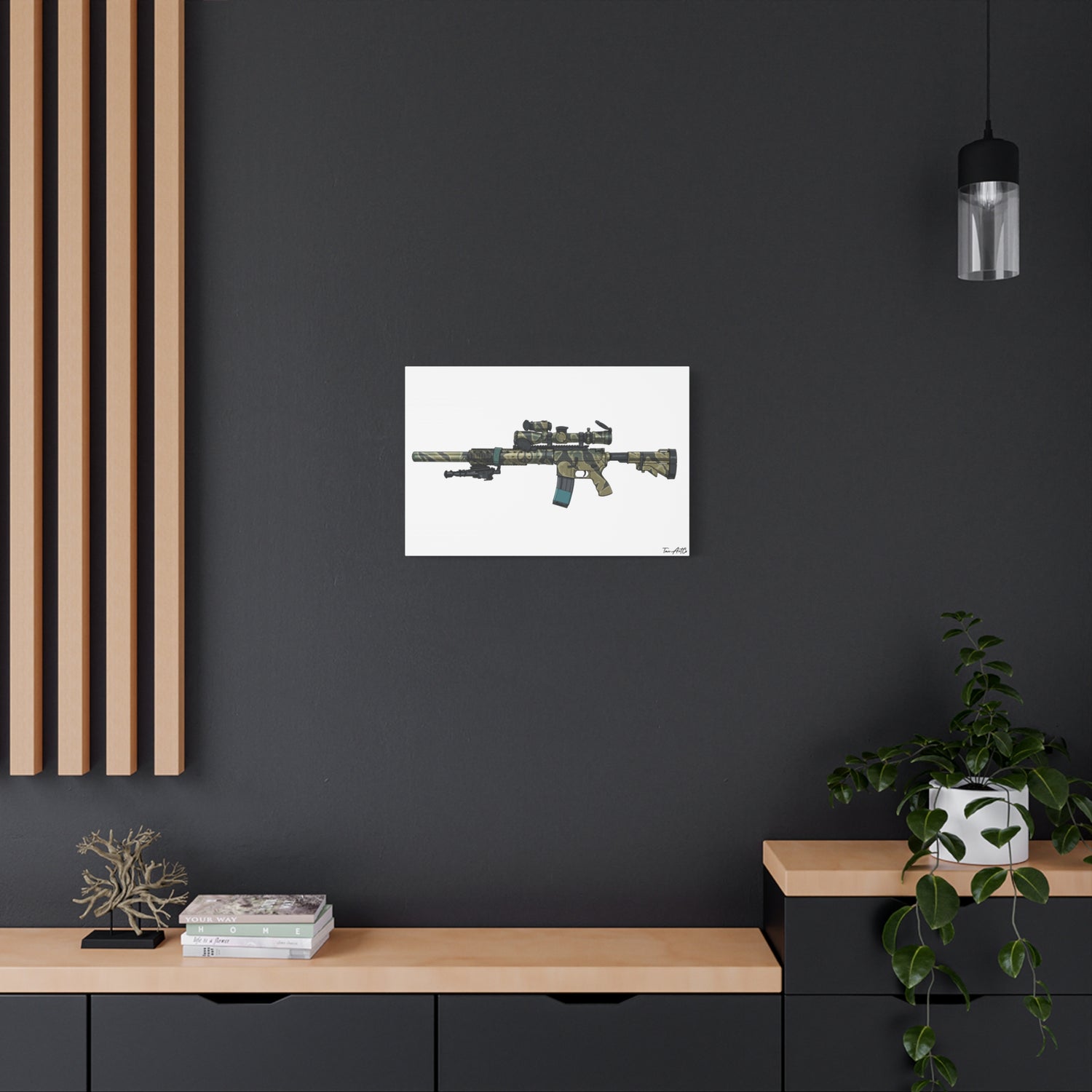 Tiger Stripe AR – Custom Rifle Canvas Print