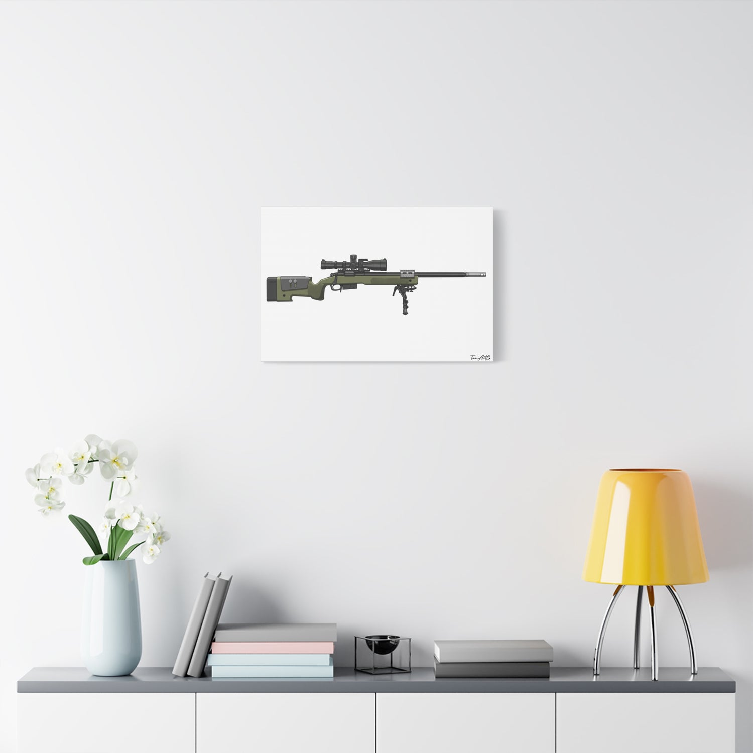 M40A5 Sniper Rifle – Canvas Print