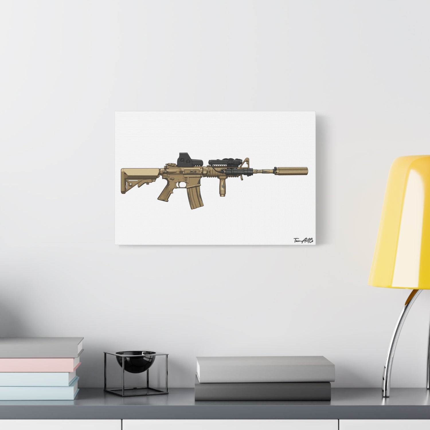 M4A1 Block I (Mod1) - Canvas Print