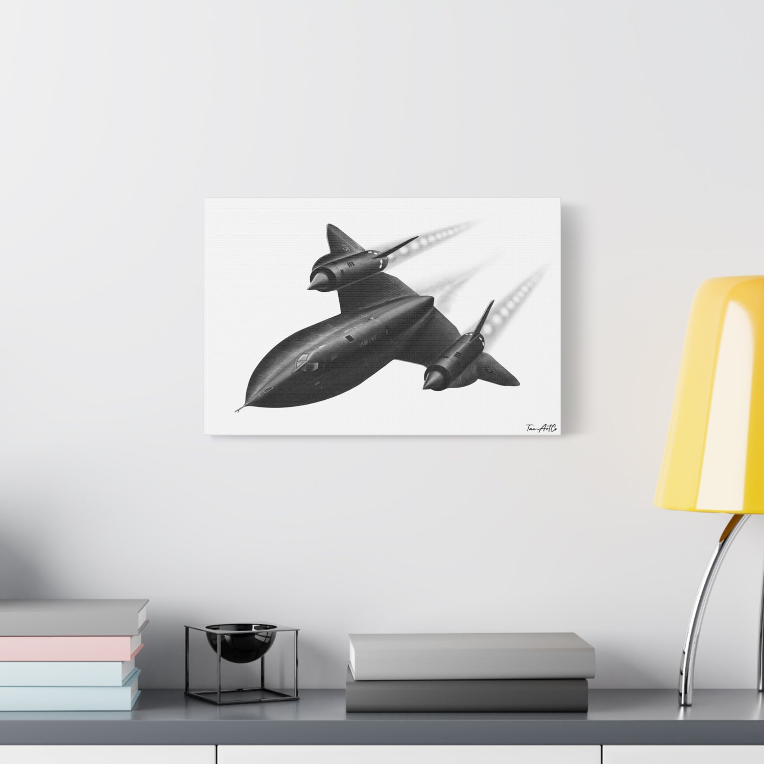 SR-71 Blackbird – Pencil-Style Canvas Print