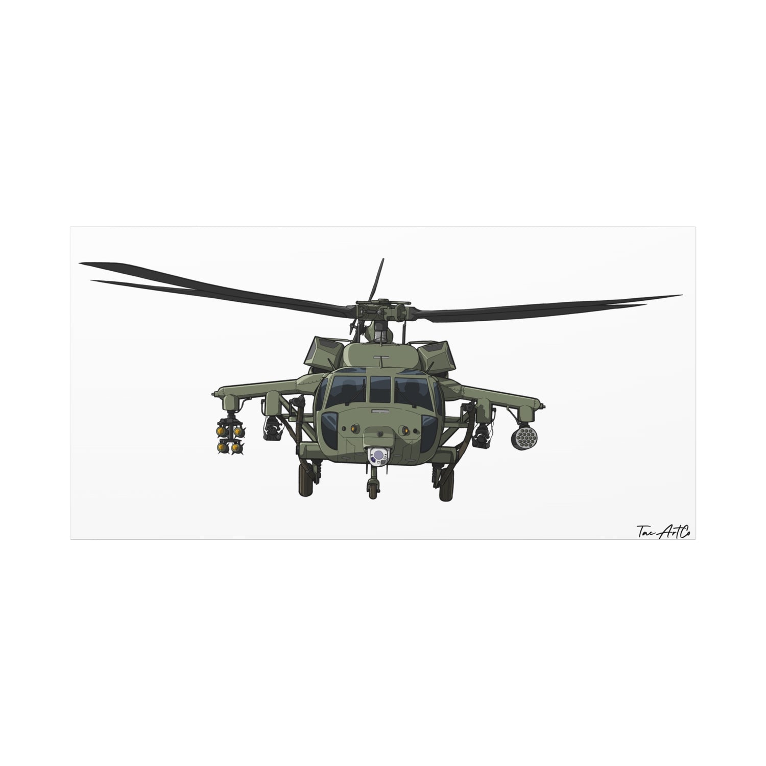 Black Hawk Helicopter – Canvas Print
