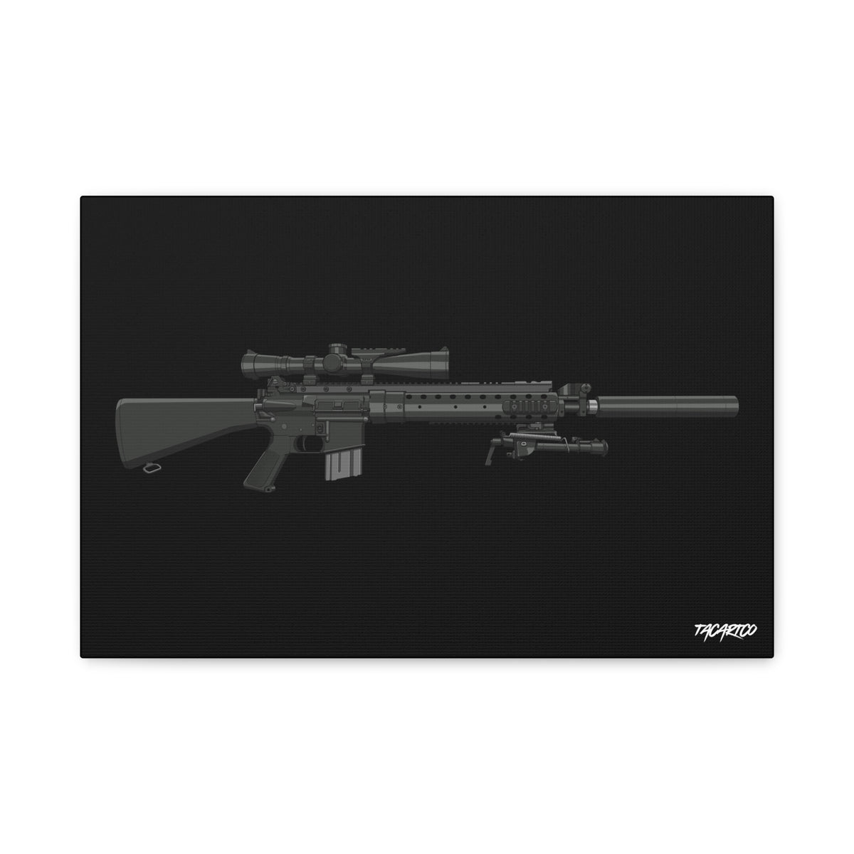 MK12 - Canvas Print (Black Background)