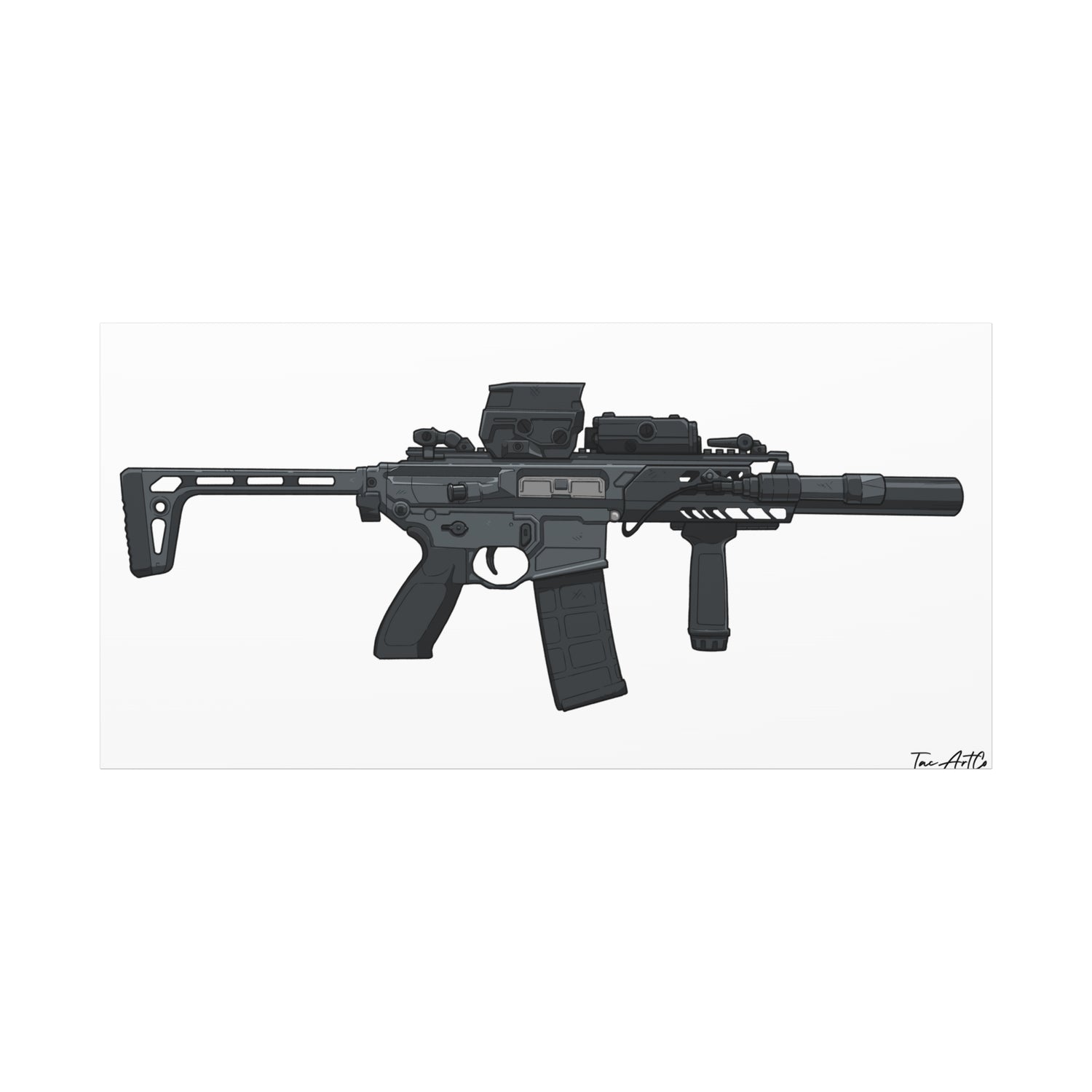 SIG MCX – Compact Rifle Canvas Print