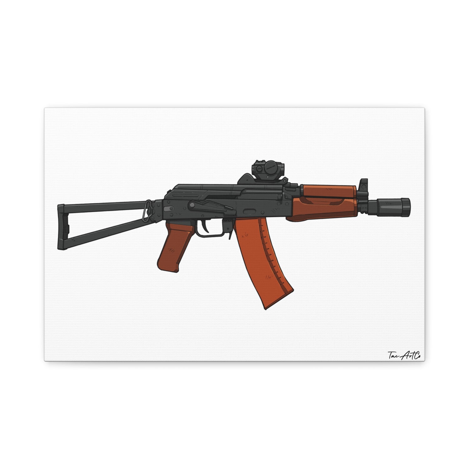 AKS-74U Krinkov – Shorty AK Rifle Canvas Print