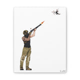 Drone Skeet Shooting - Canvas Print