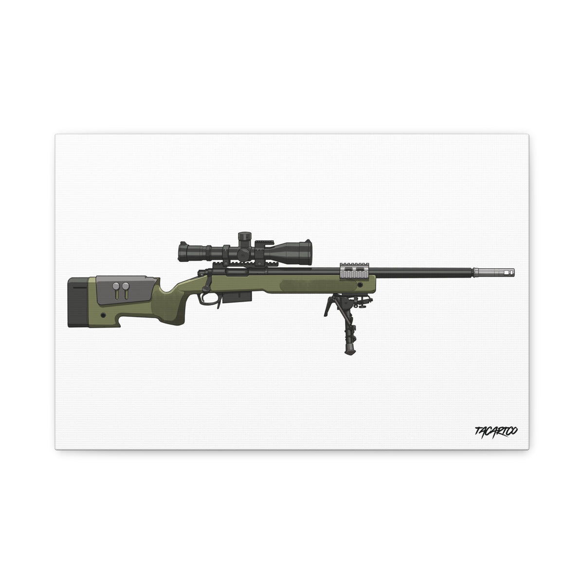 M40A5 Sniper Rifle - Canvas Print