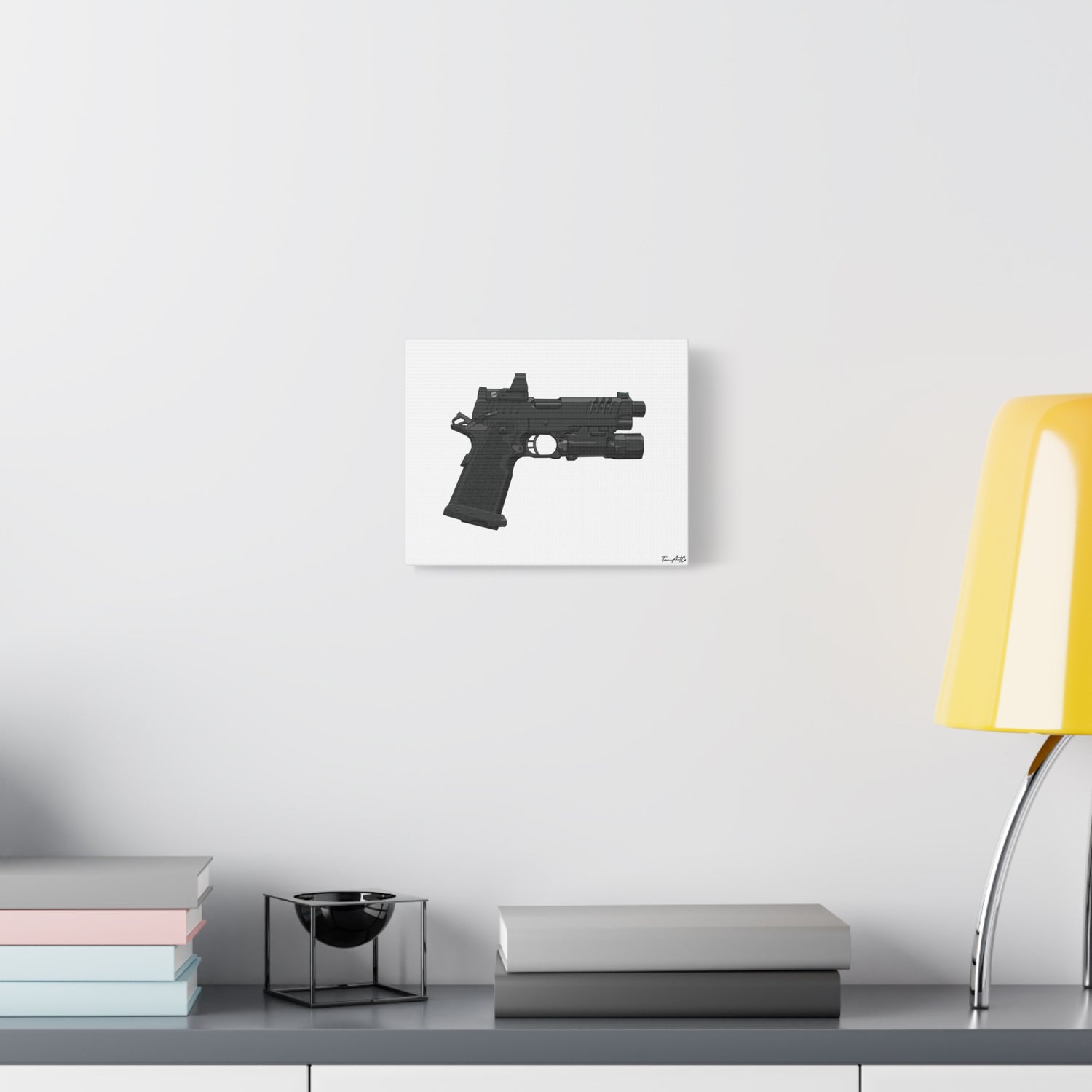 2011 Gucci Pistol Canvas Print – High Speed, Wall-Drag Approved