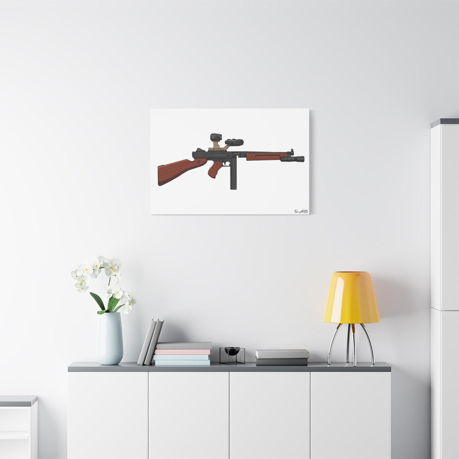 Tacticool Tommy – Modern Thompson Canvas Print
