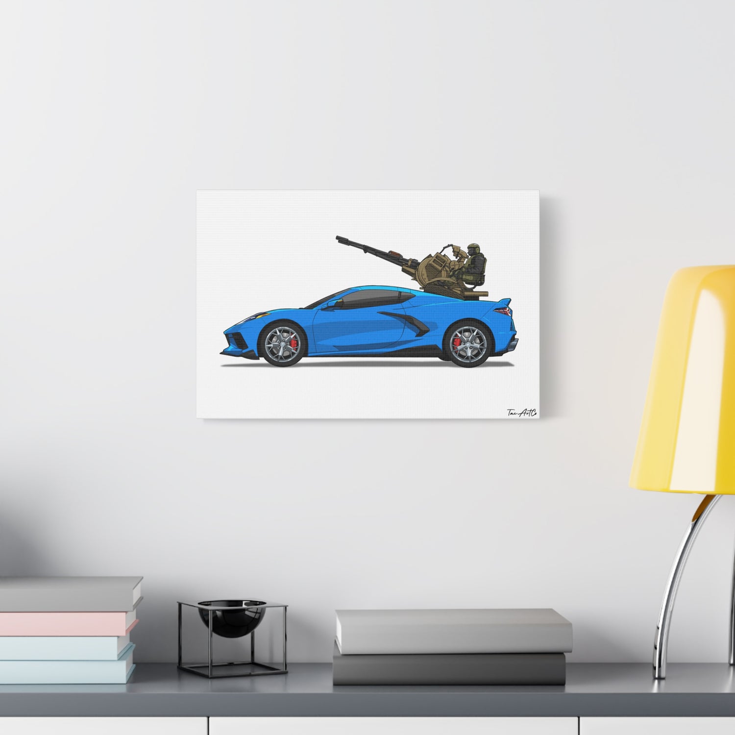 No-Fly Flex – Corvette Flak Rig Canvas Print