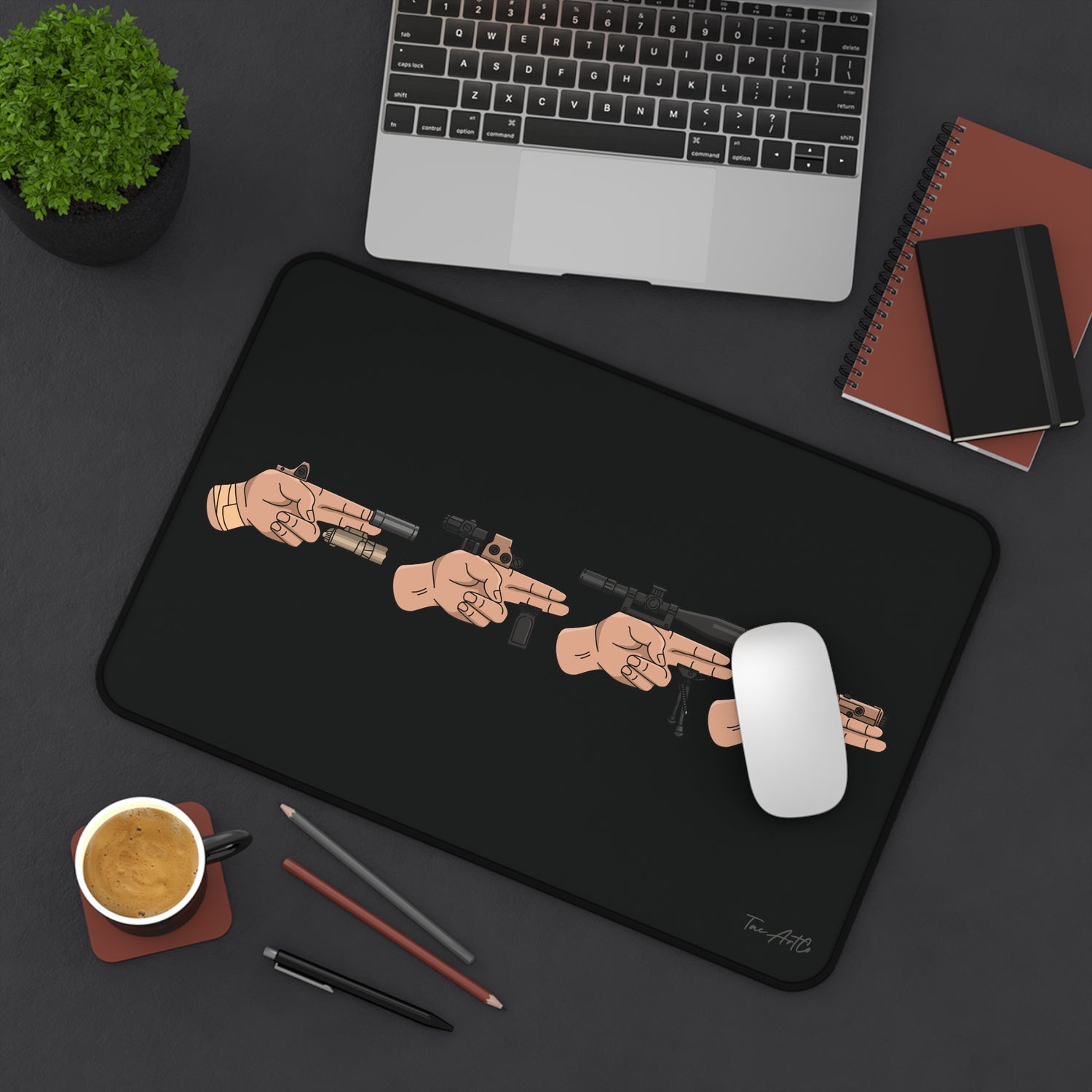 Finger Gun Set - Desk Mat