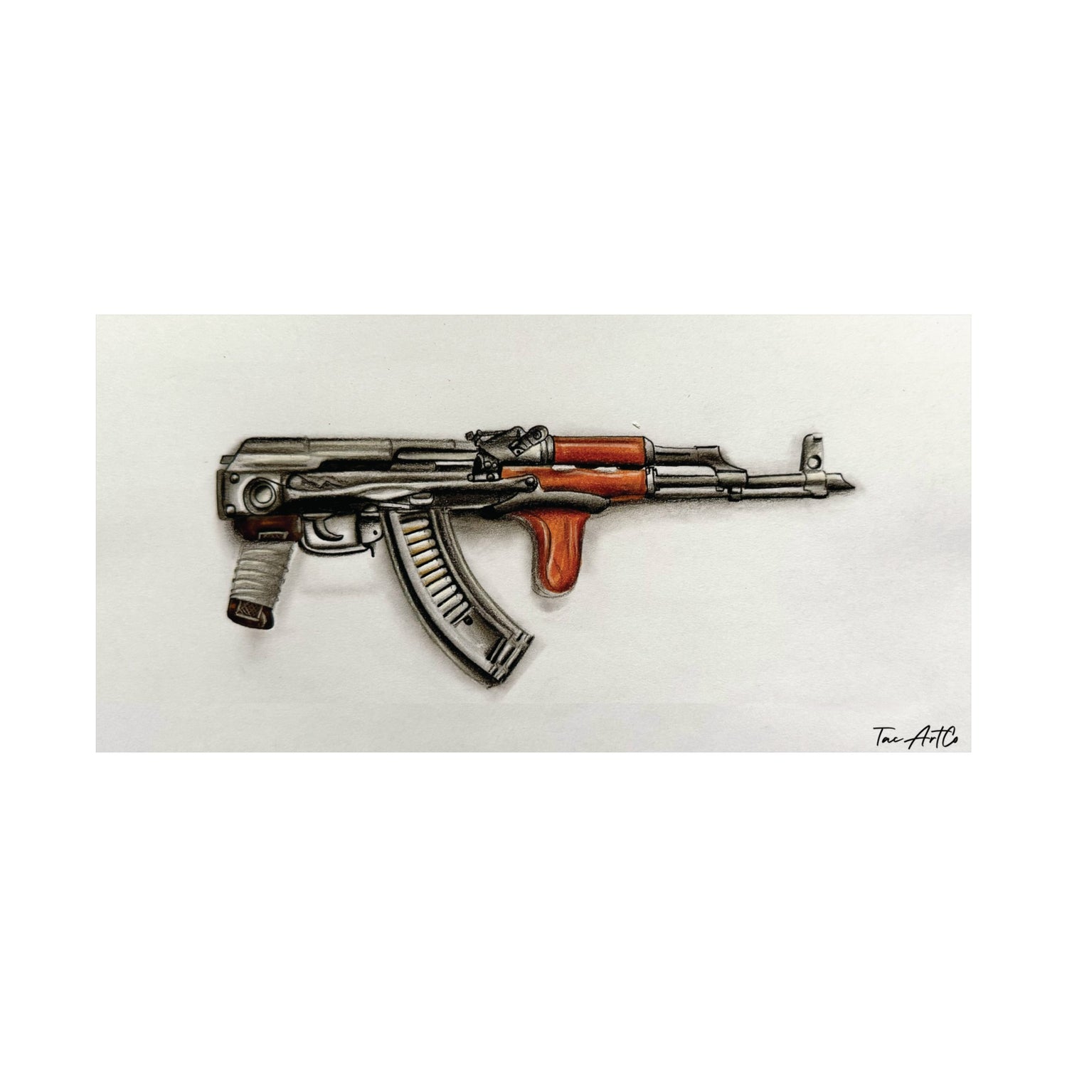 AK Under Folder W/Dong Sketch - Matte Poster