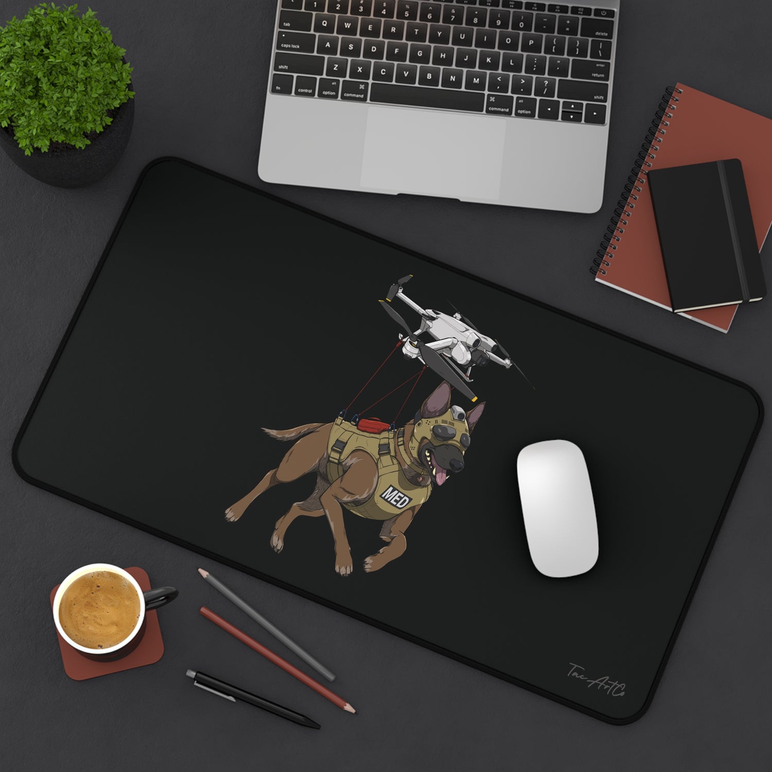 Drone Dog - Desk Mat