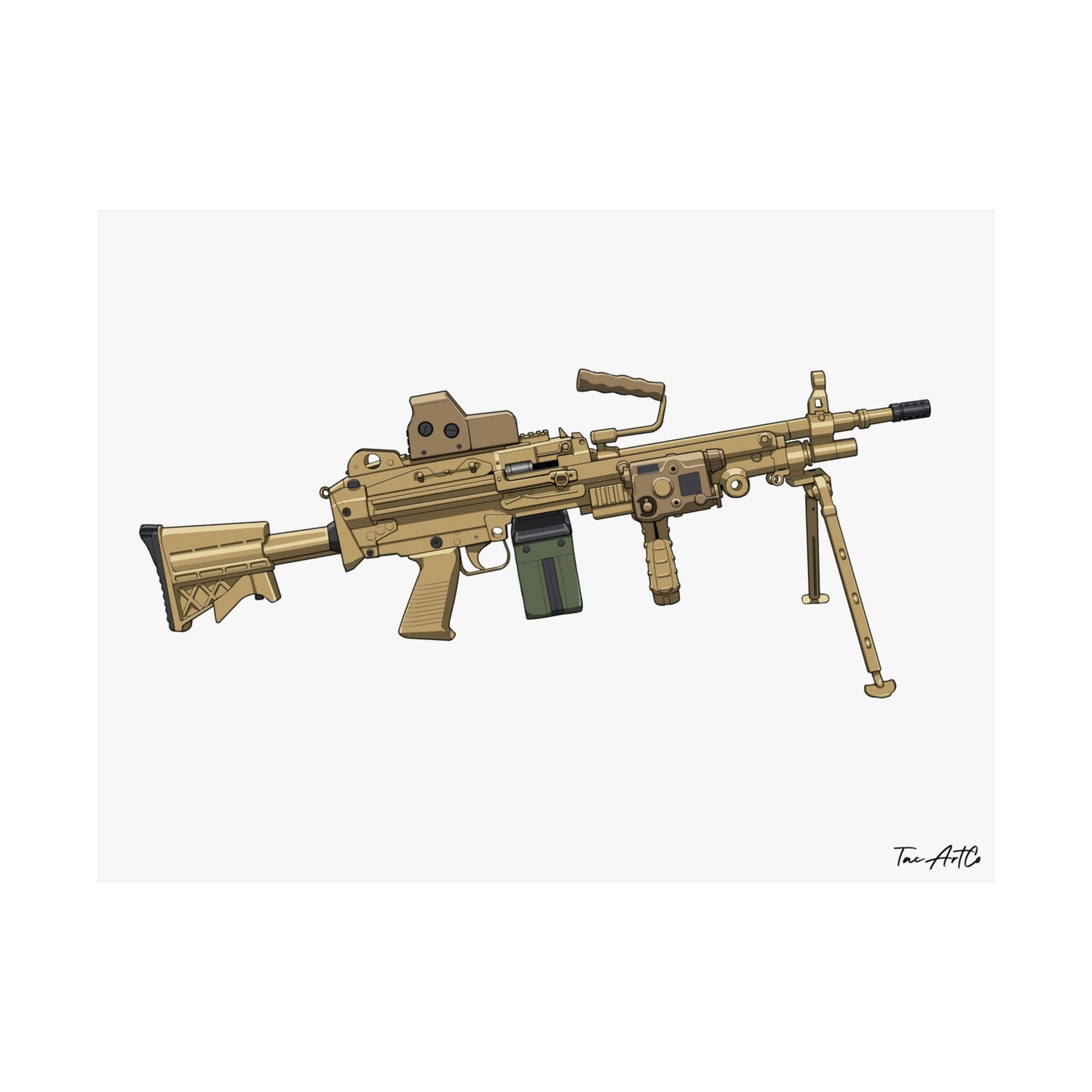 M249 LMG - Matte Poster