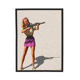 Mk18 Girl - Velveteen Plush Blanket