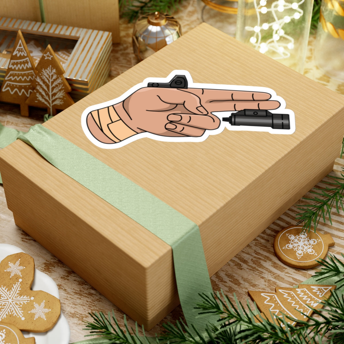 TacArt Finger Gun v8 - Sticker