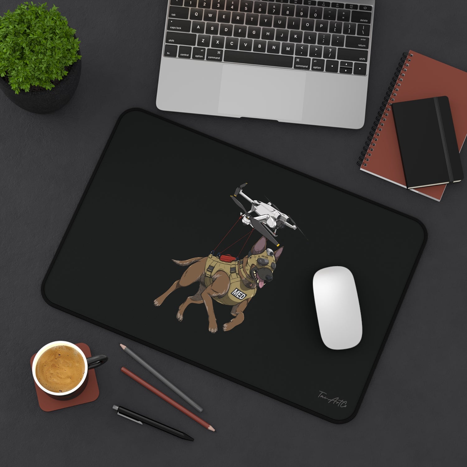 Drone Dog - Desk Mat