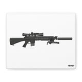 MK12 - Canvas Print (White Background)