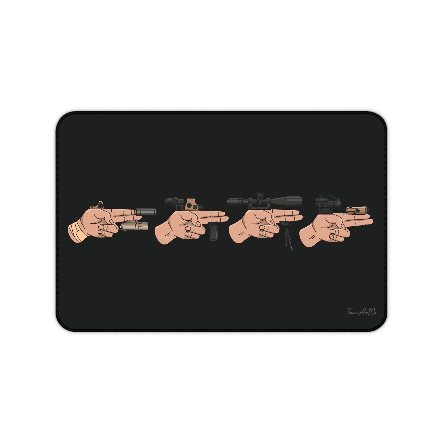 Finger Gun Set - Desk Mat
