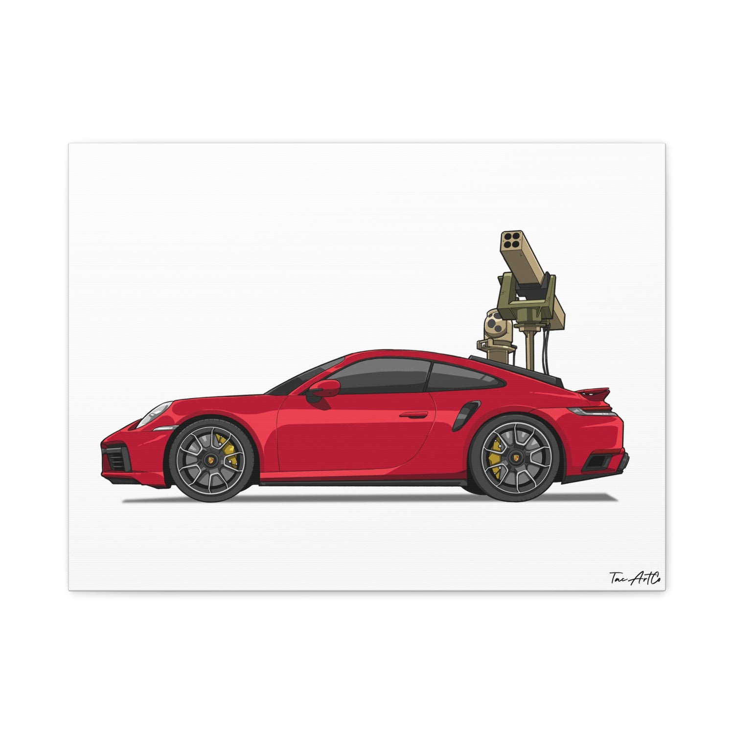 Porsche 911 Technical – Canvas Print