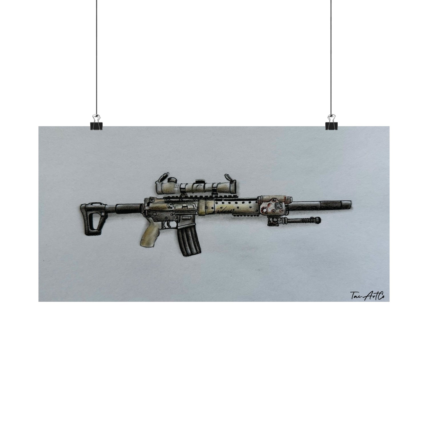 MK12 Mod H Sketch - Matte Poster