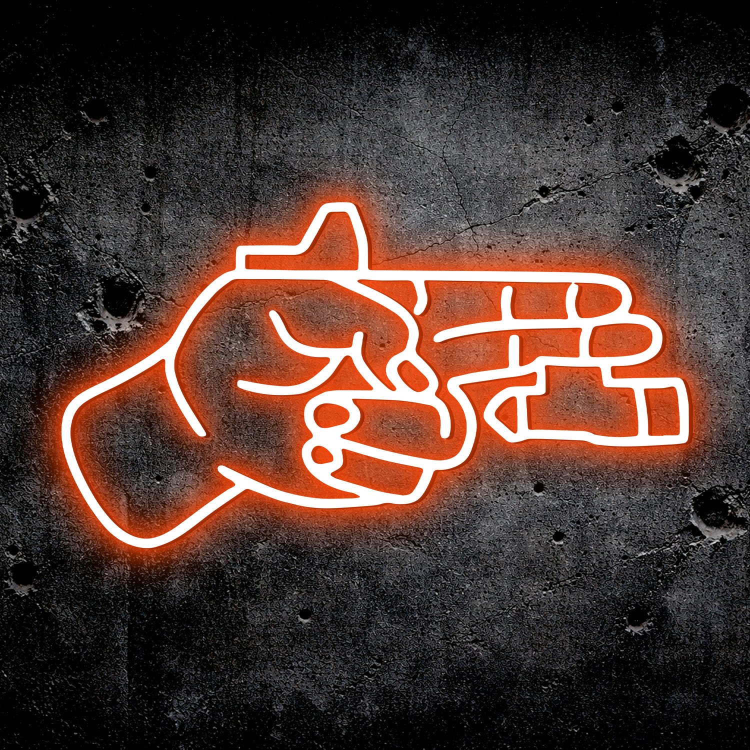 Finger Gun LED Sign – TacArtCo MINI