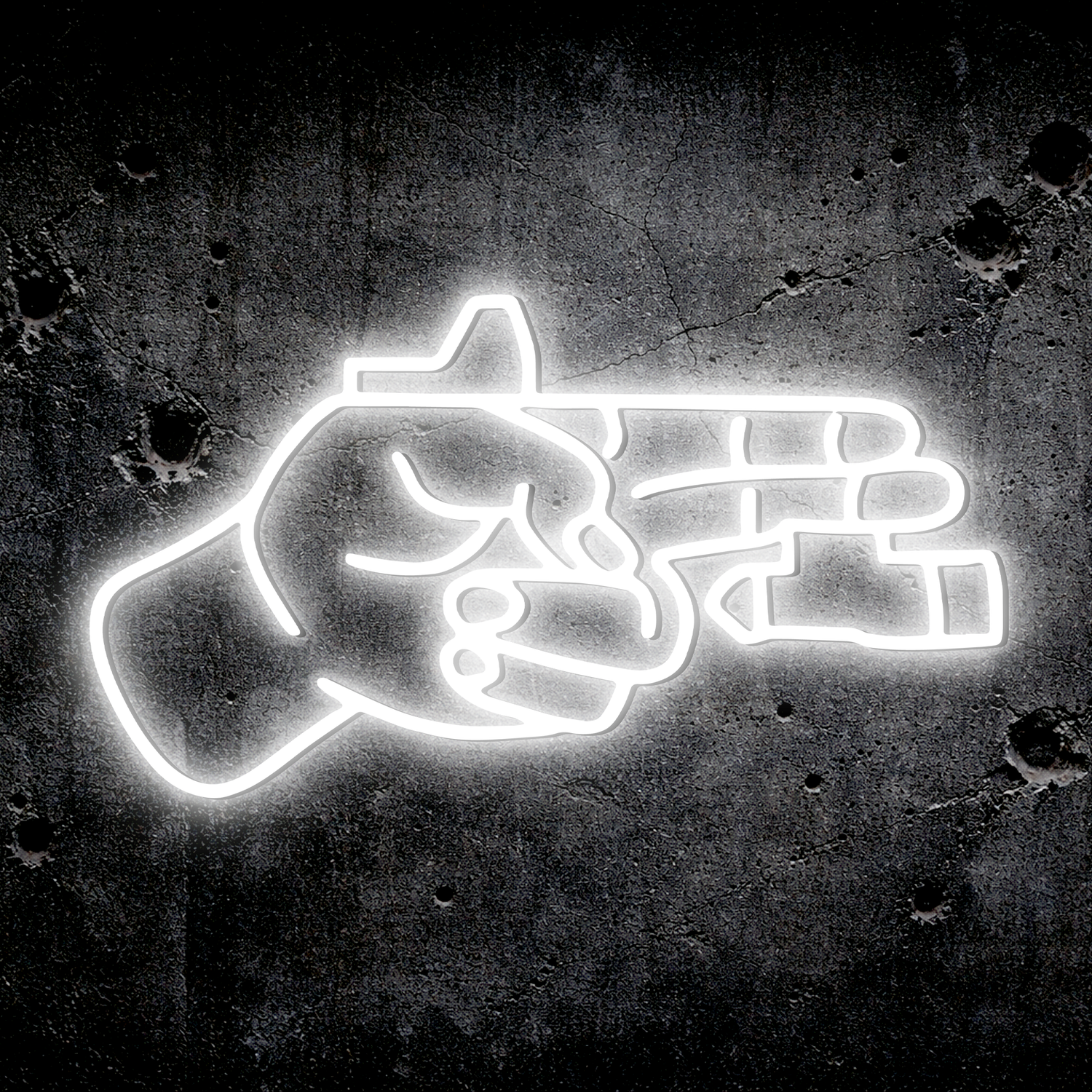 Finger Gun LED Sign – TacArtCo MINI