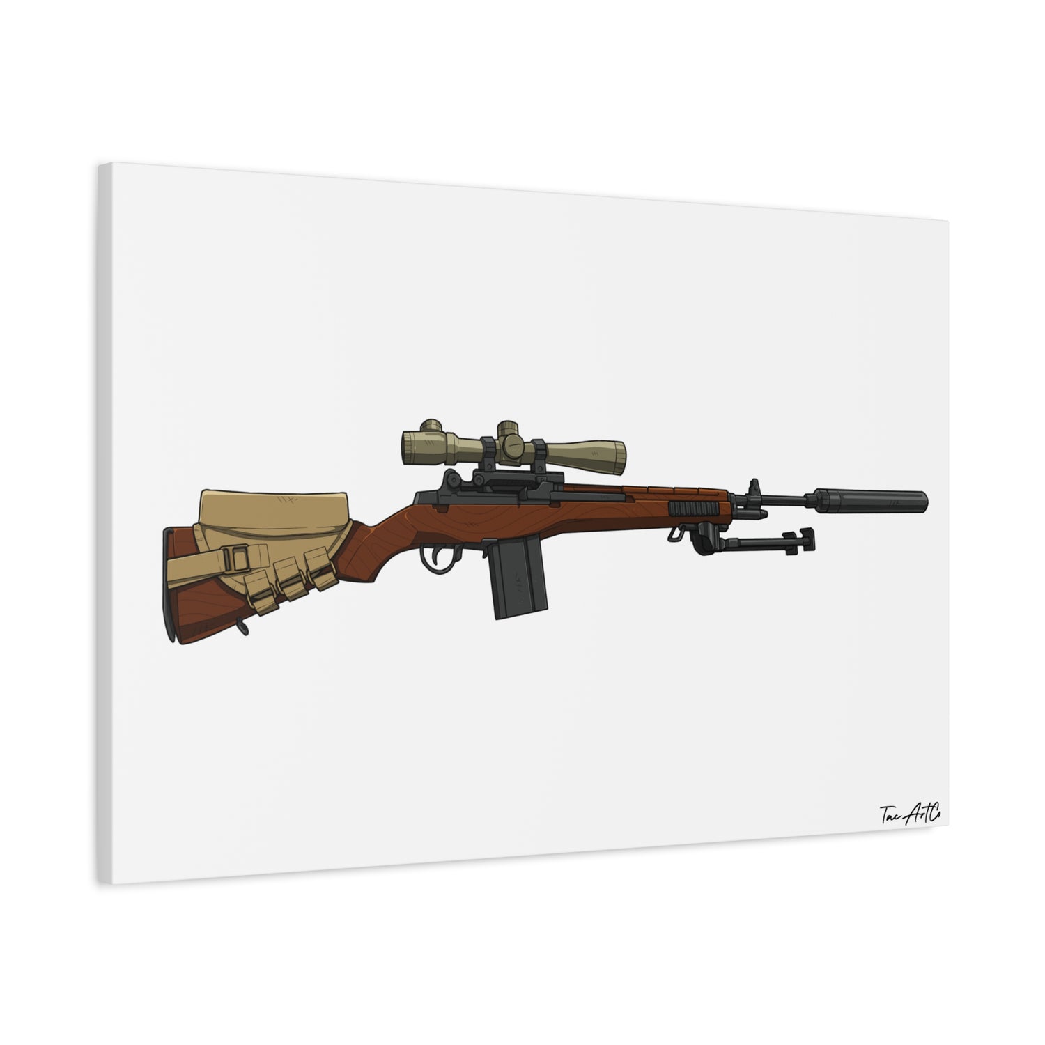 Classic M14 Rifle – Canvas Print