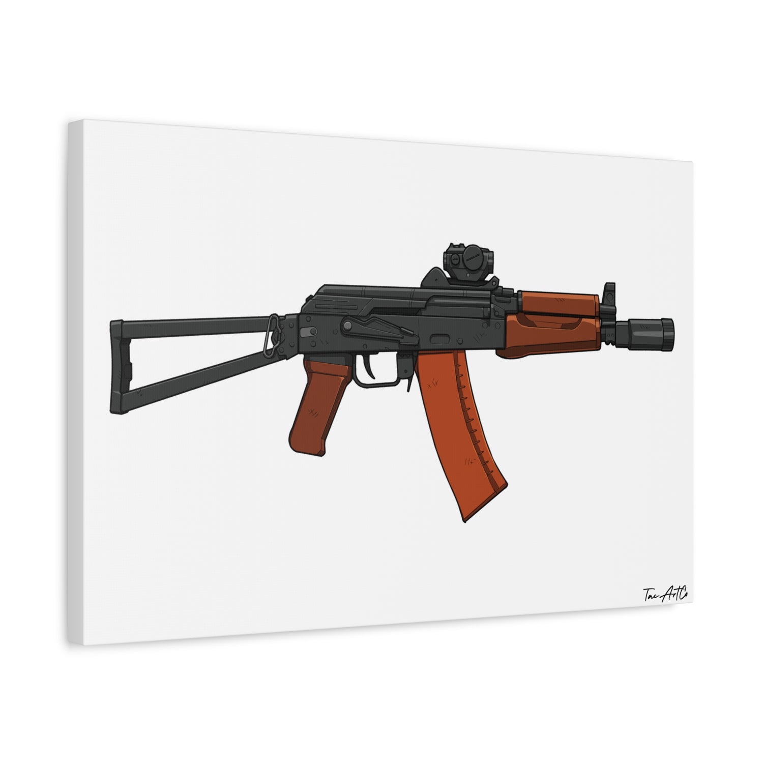 AKS-74U Krinkov – Shorty AK Rifle Canvas Print