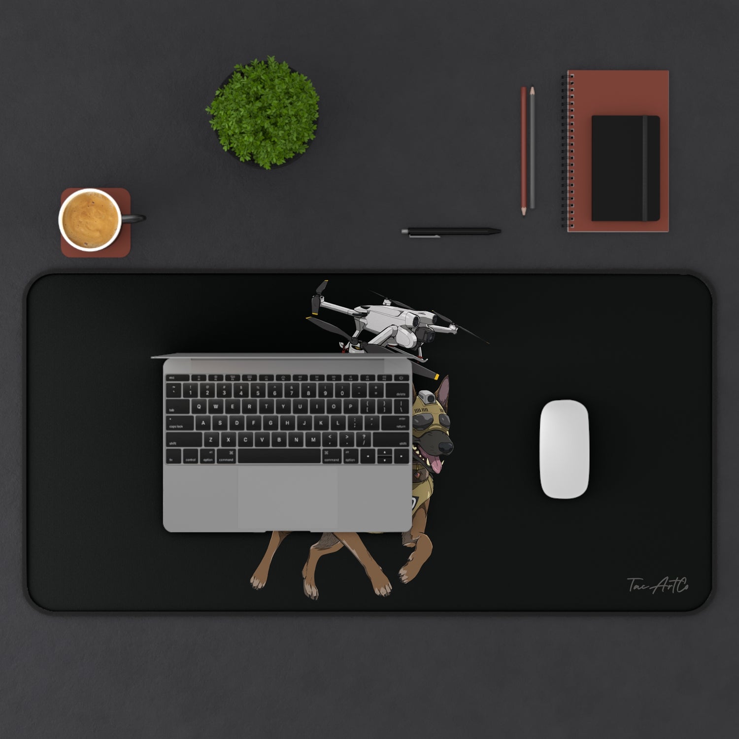Drone Dog - Desk Mat