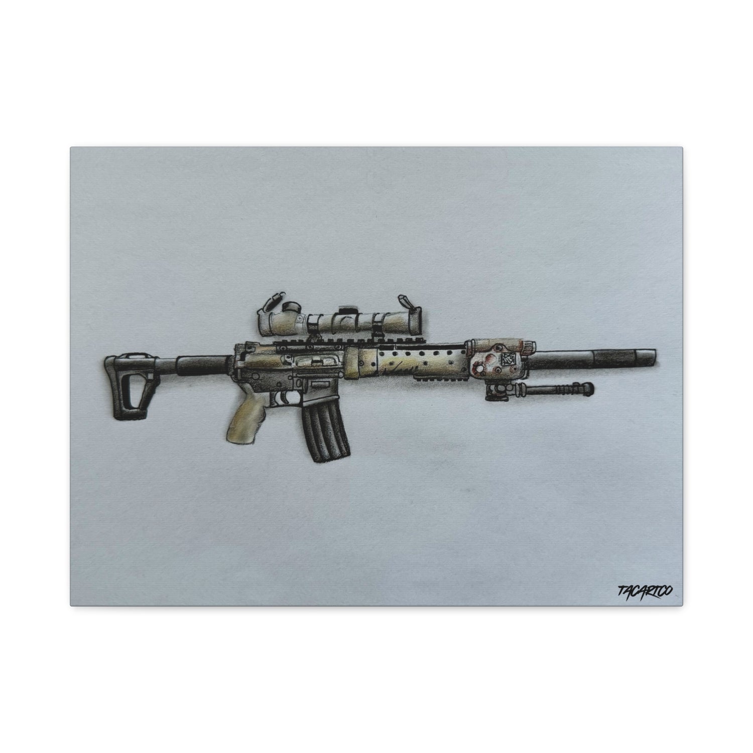 MK12 Mod H – Recce Rifle Canvas Print